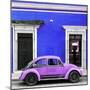 ¡Viva Mexico! Square Collection - VW Beetle Car - Royal Blue & Purple-Philippe Hugonnard-Mounted Photographic Print