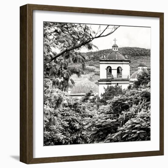 ¡Viva Mexico! Square Collection - White Church II-Philippe Hugonnard-Framed Photographic Print