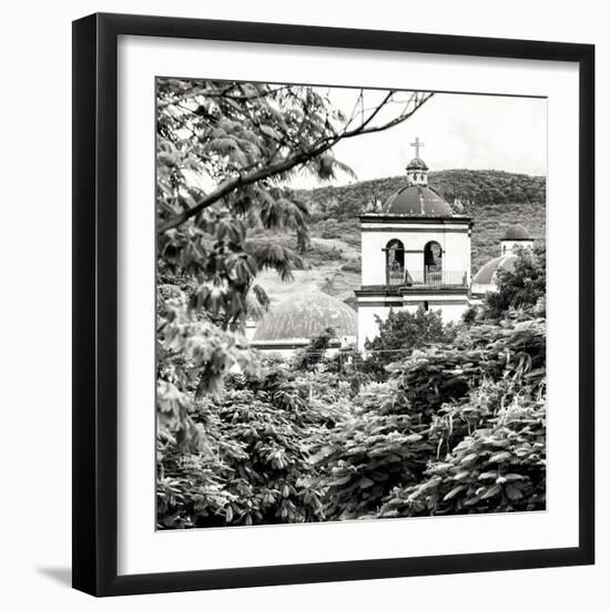 ¡Viva Mexico! Square Collection - White Church II-Philippe Hugonnard-Framed Photographic Print