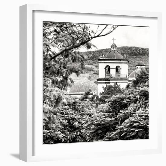 ¡Viva Mexico! Square Collection - White Church II-Philippe Hugonnard-Framed Photographic Print