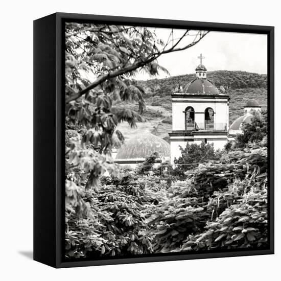 ¡Viva Mexico! Square Collection - White Church II-Philippe Hugonnard-Framed Stretched Canvas