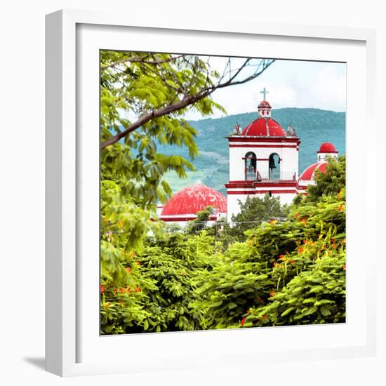 ¡Viva Mexico! Square Collection - White Church-Philippe Hugonnard-Framed Photographic Print