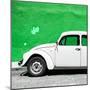 ¡Viva Mexico! Square Collection - White VW Beetle Car & Green Wall-Philippe Hugonnard-Mounted Photographic Print