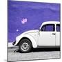 ¡Viva Mexico! Square Collection - White VW Beetle Car & Purple Wall-Philippe Hugonnard-Mounted Photographic Print