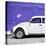 ¡Viva Mexico! Square Collection - White VW Beetle Car & Purple Wall-Philippe Hugonnard-Stretched Canvas