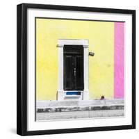 ¡Viva Mexico! Square Collection - Yellow and Pink Facade - Campeche-Philippe Hugonnard-Framed Photographic Print