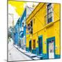 ¡Viva Mexico! Square Collection - Yellow & Blue Facades of Guanajuato-Philippe Hugonnard-Mounted Photographic Print