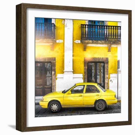 ¡Viva Mexico! Square Collection - Yellow Campeche II-Philippe Hugonnard-Framed Photographic Print