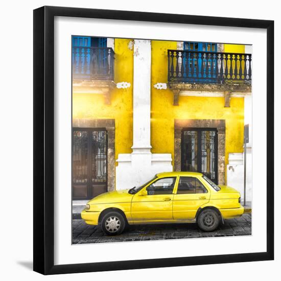 ¡Viva Mexico! Square Collection - Yellow Campeche II-Philippe Hugonnard-Framed Photographic Print