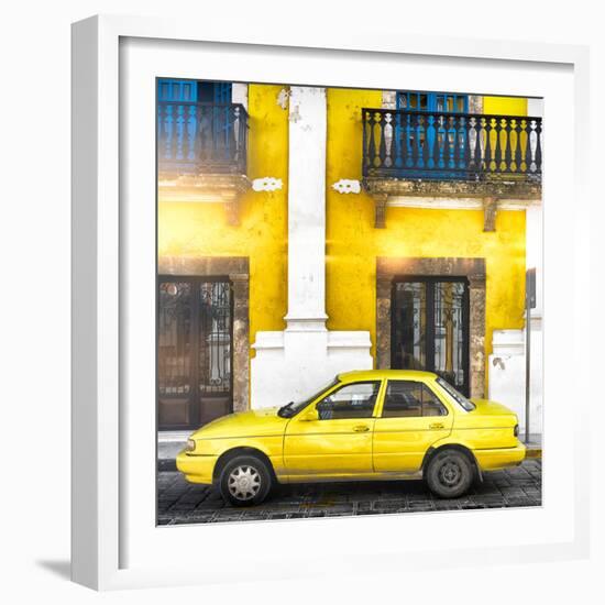 ¡Viva Mexico! Square Collection - Yellow Campeche II-Philippe Hugonnard-Framed Photographic Print