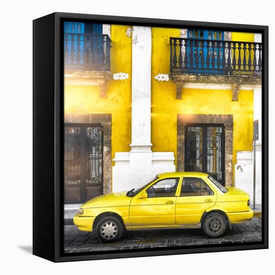¡Viva Mexico! Square Collection - Yellow Campeche II-Philippe Hugonnard-Framed Stretched Canvas