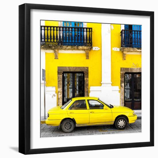 ¡Viva Mexico! Square Collection - Yellow Campeche-Philippe Hugonnard-Framed Photographic Print