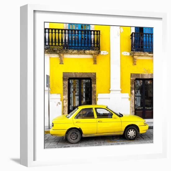 ¡Viva Mexico! Square Collection - Yellow Campeche-Philippe Hugonnard-Framed Photographic Print