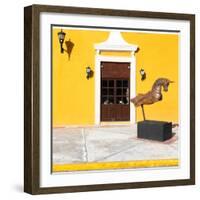 ¡Viva Mexico! Square Collection - Yellow Facade Campeche-Philippe Hugonnard-Framed Photographic Print