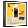 ¡Viva Mexico! Square Collection - Yellow Facade Campeche-Philippe Hugonnard-Framed Photographic Print