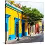 ¡Viva Mexico! Square Collection - Yellow Facade in Oaxaca-Philippe Hugonnard-Stretched Canvas