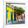 ¡Viva Mexico! Square Collection - Yellow Facade in Oaxaca-Philippe Hugonnard-Framed Photographic Print
