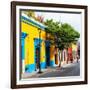 ¡Viva Mexico! Square Collection - Yellow Facade in Oaxaca-Philippe Hugonnard-Framed Photographic Print