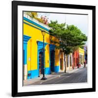 ¡Viva Mexico! Square Collection - Yellow Facade in Oaxaca-Philippe Hugonnard-Framed Photographic Print