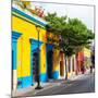 ¡Viva Mexico! Square Collection - Yellow Facade in Oaxaca-Philippe Hugonnard-Mounted Photographic Print
