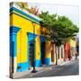 ¡Viva Mexico! Square Collection - Yellow Facade in Oaxaca-Philippe Hugonnard-Stretched Canvas