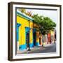 ¡Viva Mexico! Square Collection - Yellow Facade in Oaxaca-Philippe Hugonnard-Framed Photographic Print