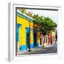 ¡Viva Mexico! Square Collection - Yellow Facade in Oaxaca-Philippe Hugonnard-Framed Photographic Print