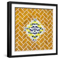 ¡Viva Mexico! Square Collection - Yellow Mosaics-Philippe Hugonnard-Framed Photographic Print