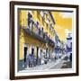 ¡Viva Mexico! Square Collection - Yellow Street in Guanajuato-Philippe Hugonnard-Framed Photographic Print