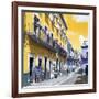 ¡Viva Mexico! Square Collection - Yellow Street in Guanajuato-Philippe Hugonnard-Framed Photographic Print