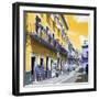 ¡Viva Mexico! Square Collection - Yellow Street in Guanajuato-Philippe Hugonnard-Framed Photographic Print