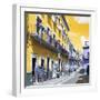 ¡Viva Mexico! Square Collection - Yellow Street in Guanajuato-Philippe Hugonnard-Framed Photographic Print