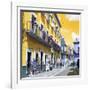 ¡Viva Mexico! Square Collection - Yellow Street in Guanajuato-Philippe Hugonnard-Framed Photographic Print