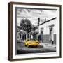 ¡Viva Mexico! Square Collection - Yellow Taxi in Oaxaca III-Philippe Hugonnard-Framed Photographic Print