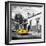 ¡Viva Mexico! Square Collection - Yellow Taxi in Oaxaca III-Philippe Hugonnard-Framed Photographic Print