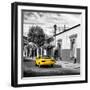 ¡Viva Mexico! Square Collection - Yellow Taxi in Oaxaca III-Philippe Hugonnard-Framed Photographic Print