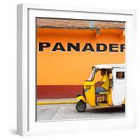 ¡Viva Mexico! Square Collection - Yellow Tuk Tuk-Philippe Hugonnard-Framed Photographic Print