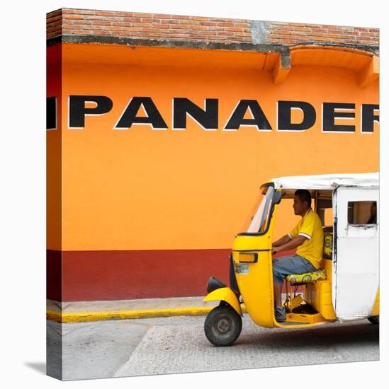¡Viva Mexico! Square Collection - Yellow Tuk Tuk-Philippe Hugonnard-Stretched Canvas
