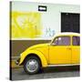 ¡Viva Mexico! Square Collection - Yellow VW Beetle Car and American Graffiti-Philippe Hugonnard-Stretched Canvas