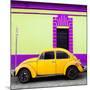 ¡Viva Mexico! Square Collection - Yellow VW Beetle - San Cristobal-Philippe Hugonnard-Mounted Photographic Print