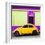 ¡Viva Mexico! Square Collection - Yellow VW Beetle - San Cristobal-Philippe Hugonnard-Framed Photographic Print