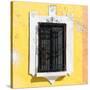 ¡Viva Mexico! Square Collection - Yellow Wall & Black Window-Philippe Hugonnard-Stretched Canvas