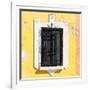 ¡Viva Mexico! Square Collection - Yellow Wall & Black Window-Philippe Hugonnard-Framed Photographic Print