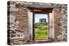 ¡Viva Mexico! Window View - Ancient Mayan Fortress in Tulum-Philippe Hugonnard-Stretched Canvas