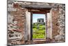 ¡Viva Mexico! Window View - Ancient Mayan Fortress in Tulum-Philippe Hugonnard-Mounted Photographic Print