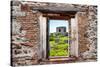 ¡Viva Mexico! Window View - Ancient Mayan Fortress in Tulum-Philippe Hugonnard-Stretched Canvas