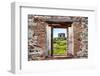 ¡Viva Mexico! Window View - Ancient Mayan Fortress in Tulum-Philippe Hugonnard-Framed Photographic Print