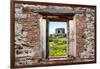 ¡Viva Mexico! Window View - Ancient Mayan Fortress in Tulum-Philippe Hugonnard-Framed Photographic Print