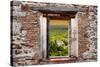 ¡Viva Mexico! Window View - Calakmul in the Mexican Jungle at Sunset-Philippe Hugonnard-Stretched Canvas