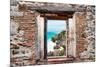 ¡Viva Mexico! Window View - Caribbean Coastline in Tulum-Philippe Hugonnard-Mounted Photographic Print